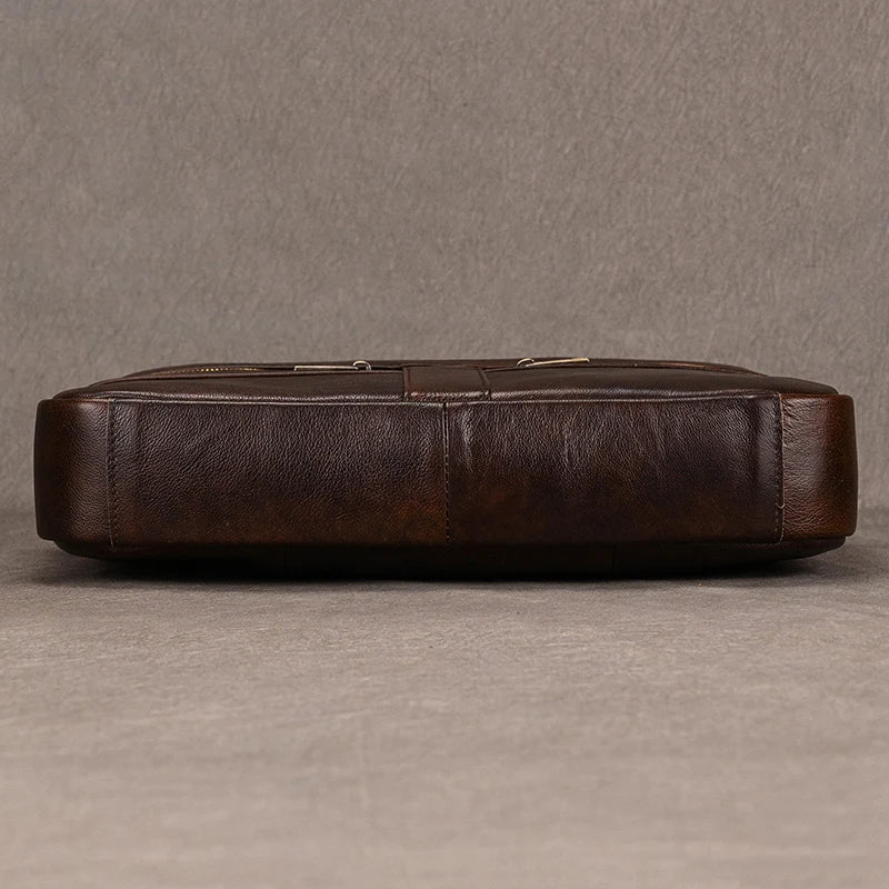 Newsbirds Leather Laptop Bag