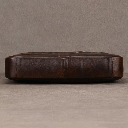 Newsbirds Leather Laptop Bag