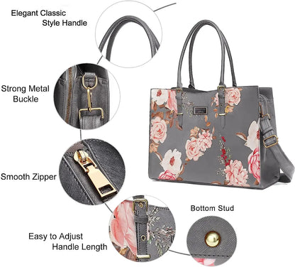 Mosiso Floral Laptop Bag II