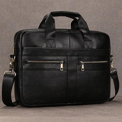 Newsbirds Leather Laptop Bag