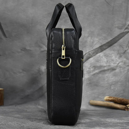 Newsbirds Leather Laptop Bag