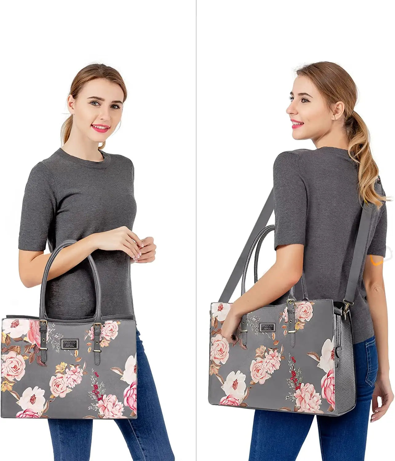 Mosiso Floral Laptop Bag II