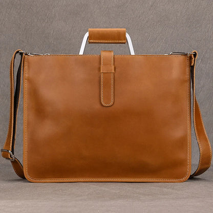 Newsbirds Leather Laptop Bag