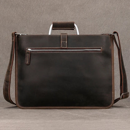 Newsbirds Leather Laptop Bag