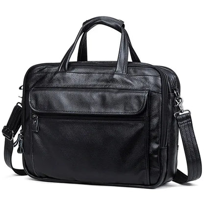 Lachiour Leather Laptop Bag