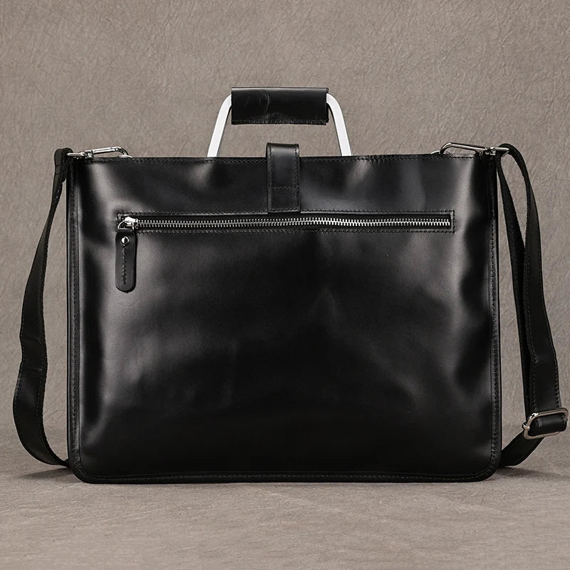 Newsbirds Leather Laptop Bag