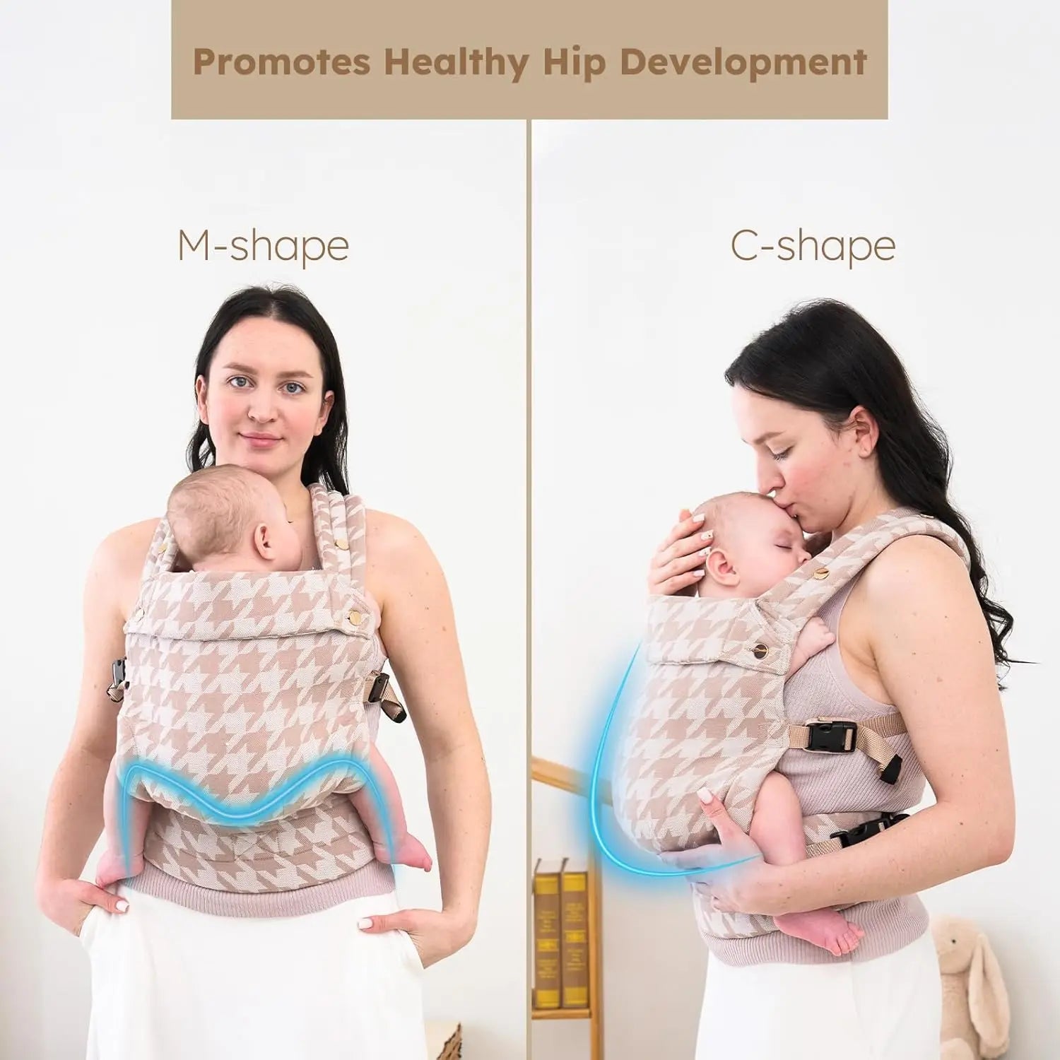 Houndstooth Baby Carrier - Bags By Benson
