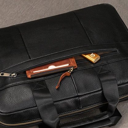 Newsbirds Leather Laptop Bag