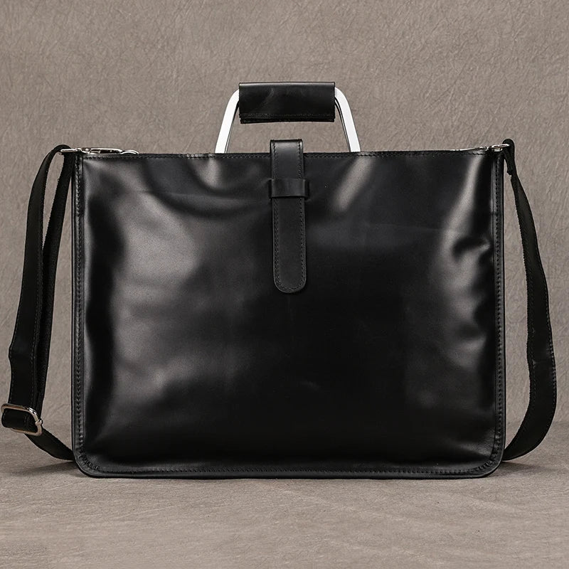 Newsbirds Leather Laptop Bag