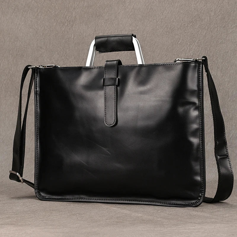 Newsbirds Leather Laptop Bag