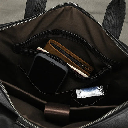 Newsbirds Leather Laptop Bag