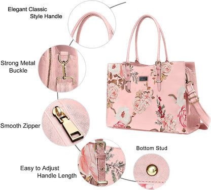 Mosiso Floral Laptop Bag II