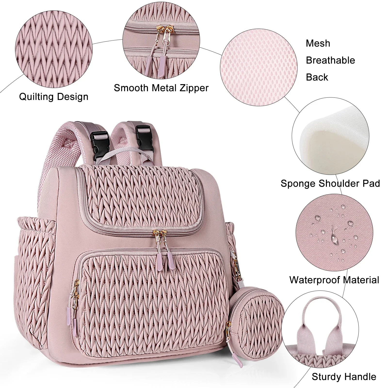 Fashion Nappy Backpack - Bags By Benson