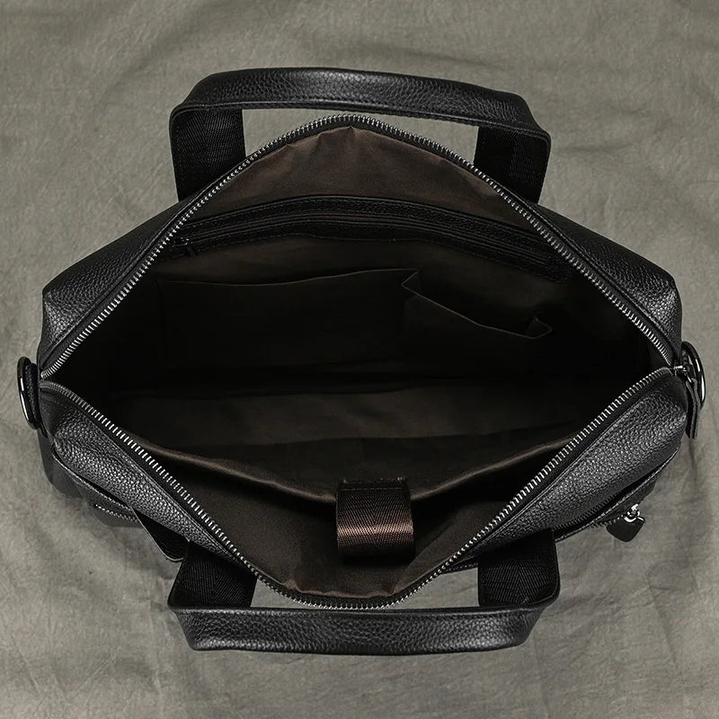 Newsbirds Leather Laptop Bag