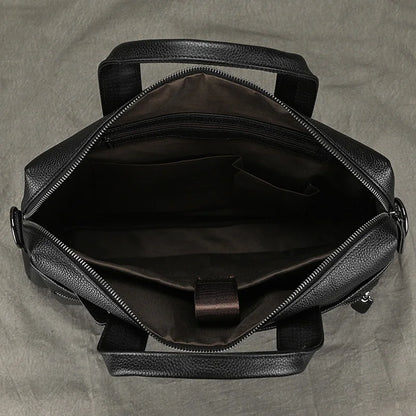 Newsbirds Leather Laptop Bag