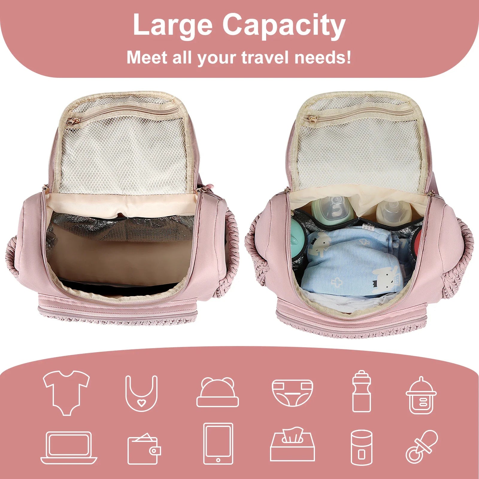 Fashion Nappy Backpack - Bags By Benson