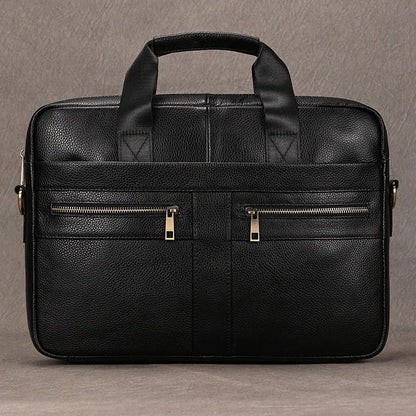 Newsbirds Leather Laptop Bag