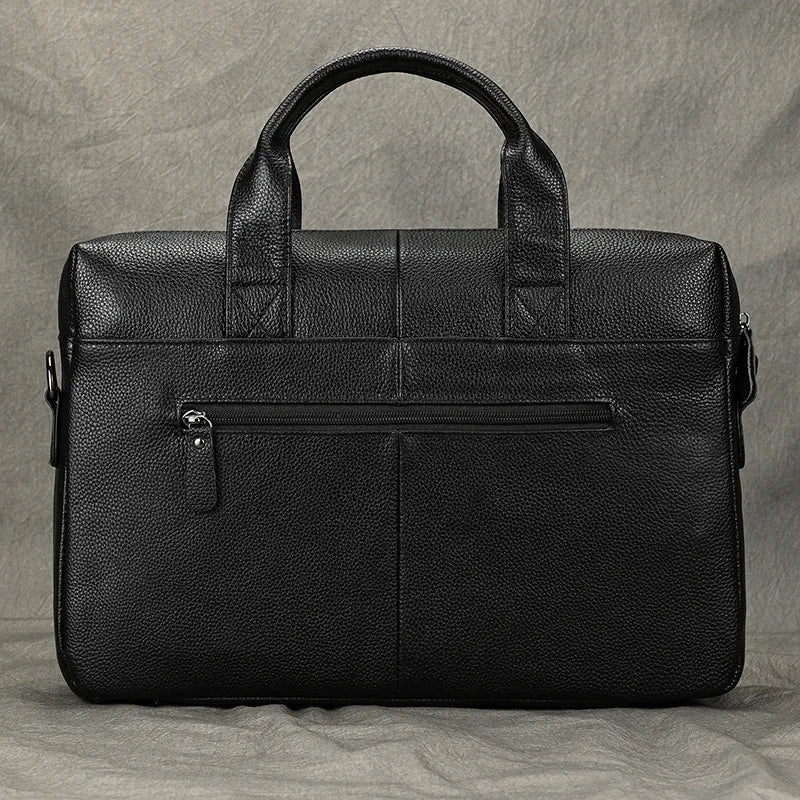 Newsbirds Leather Laptop Bag