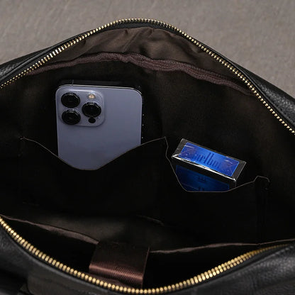 Newsbirds Leather Laptop Bag