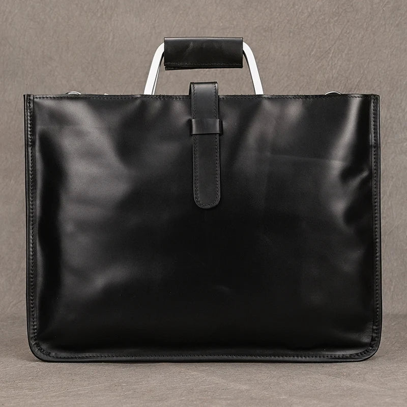 Newsbirds Leather Laptop Bag