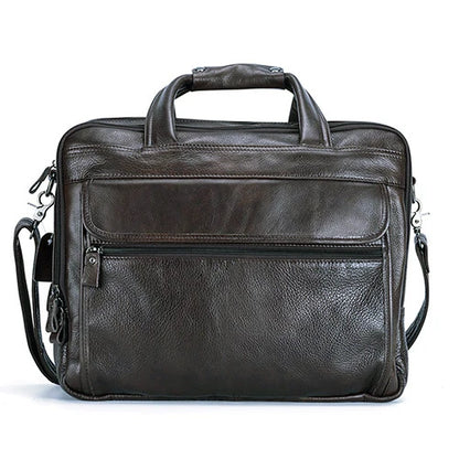 Lachiour Leather Laptop Bag