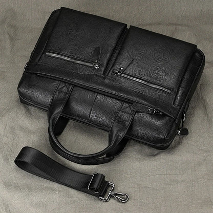 Newsbirds Leather Laptop Bag