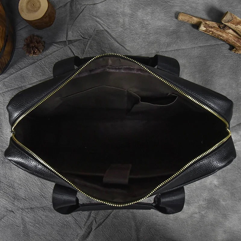 Newsbirds Leather Laptop Bag