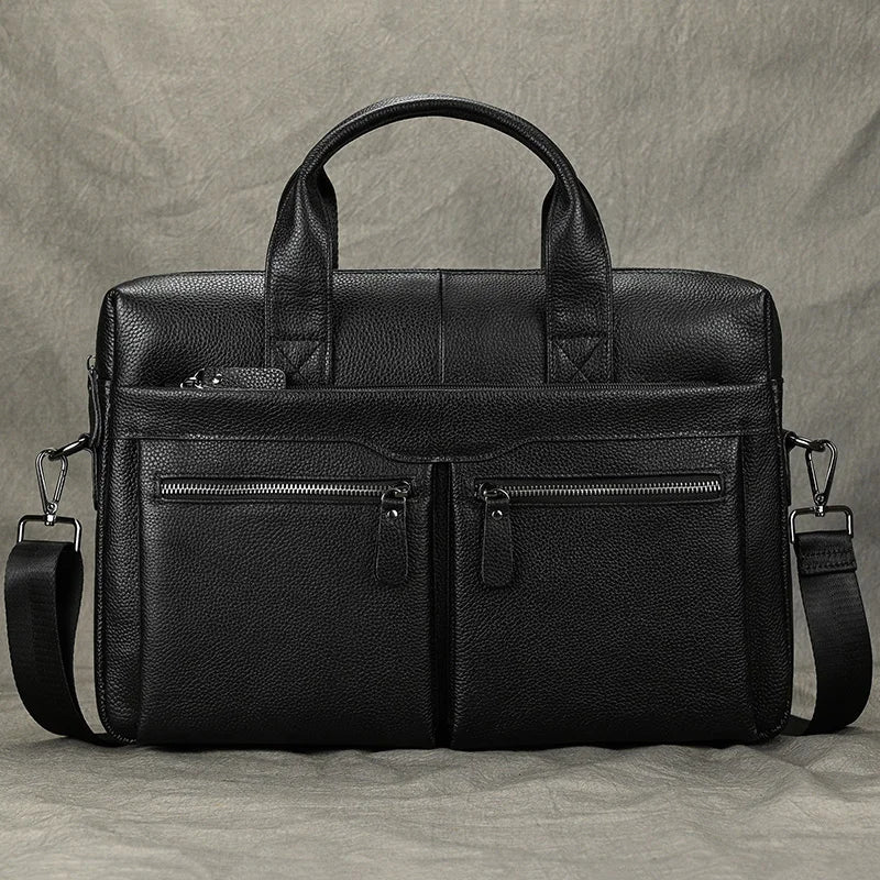 Newsbirds Leather Laptop Bag