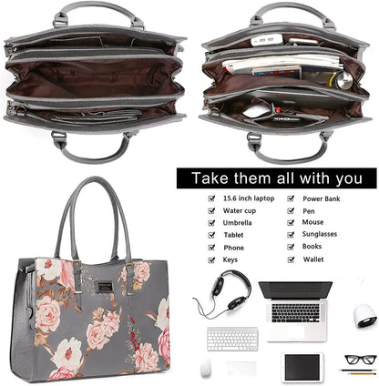 Mosiso Floral Laptop Bag II