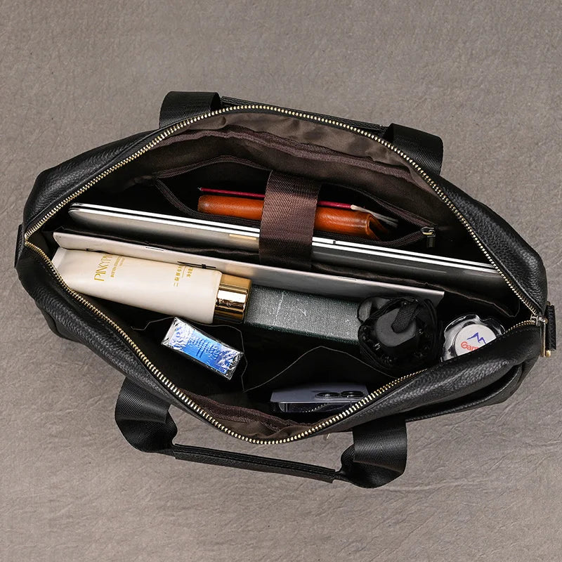 Newsbirds Leather Laptop Bag