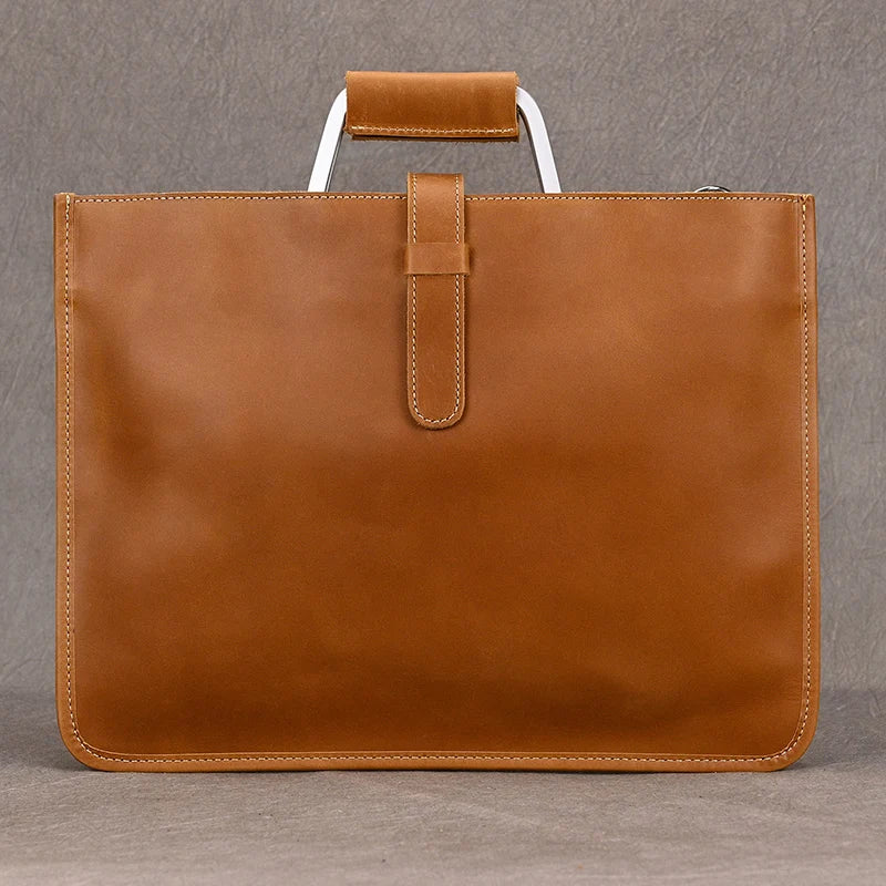 Newsbirds Leather Laptop Bag