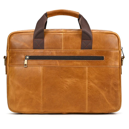 Newsbirds Leather Laptop Bag