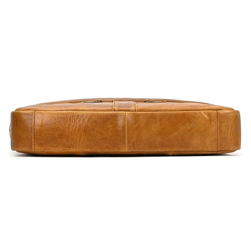 Newsbirds Leather Laptop Bag