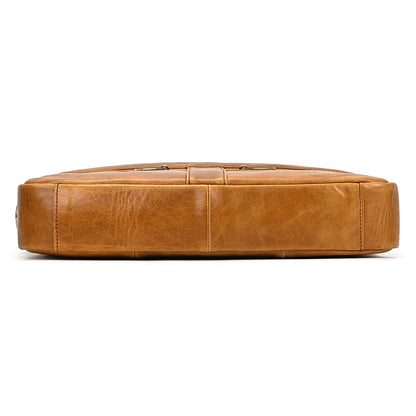 Newsbirds Leather Laptop Bag