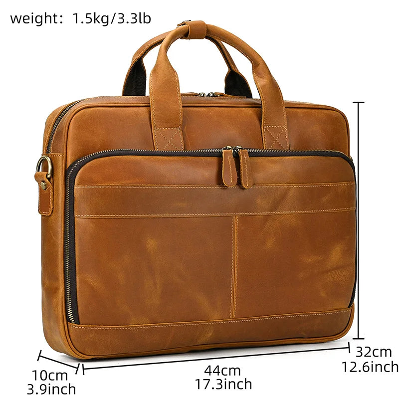 Maheubag Leather Laptop Bag