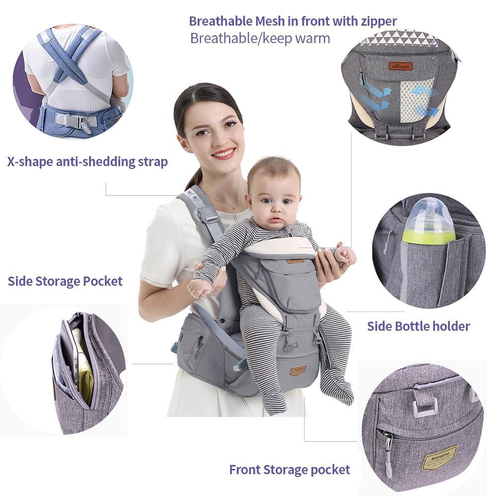 Sunveno Baby Carrier Grey - Bags By Benson