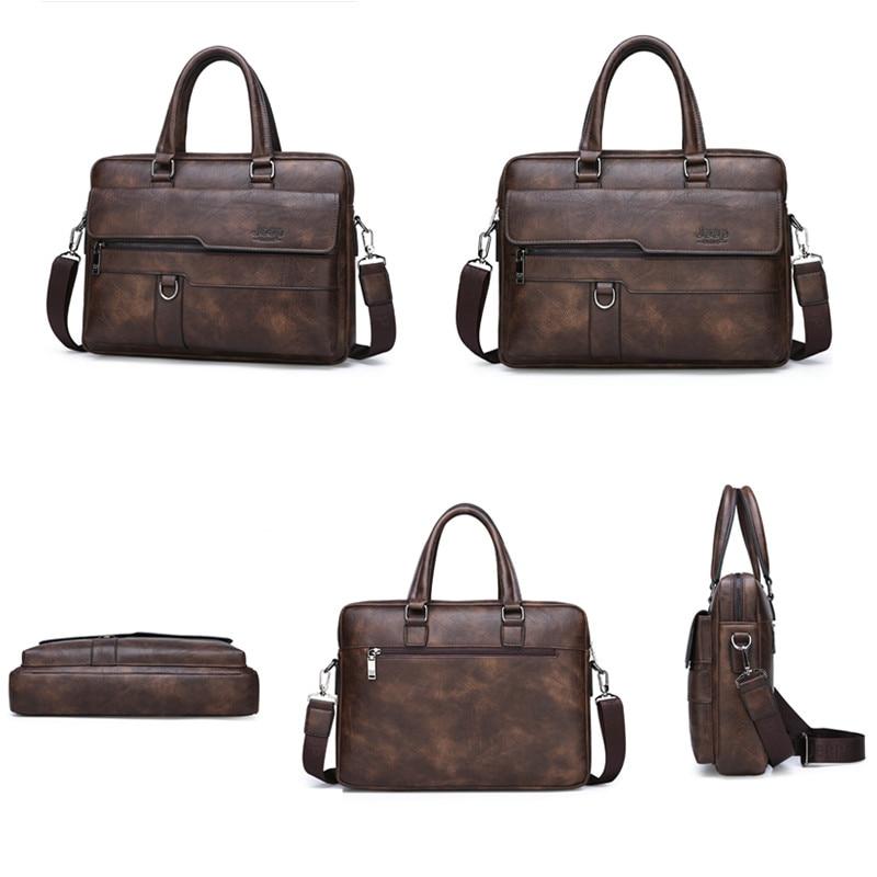 Jeep Buluo Leather Briefcase II - Bags By Benson